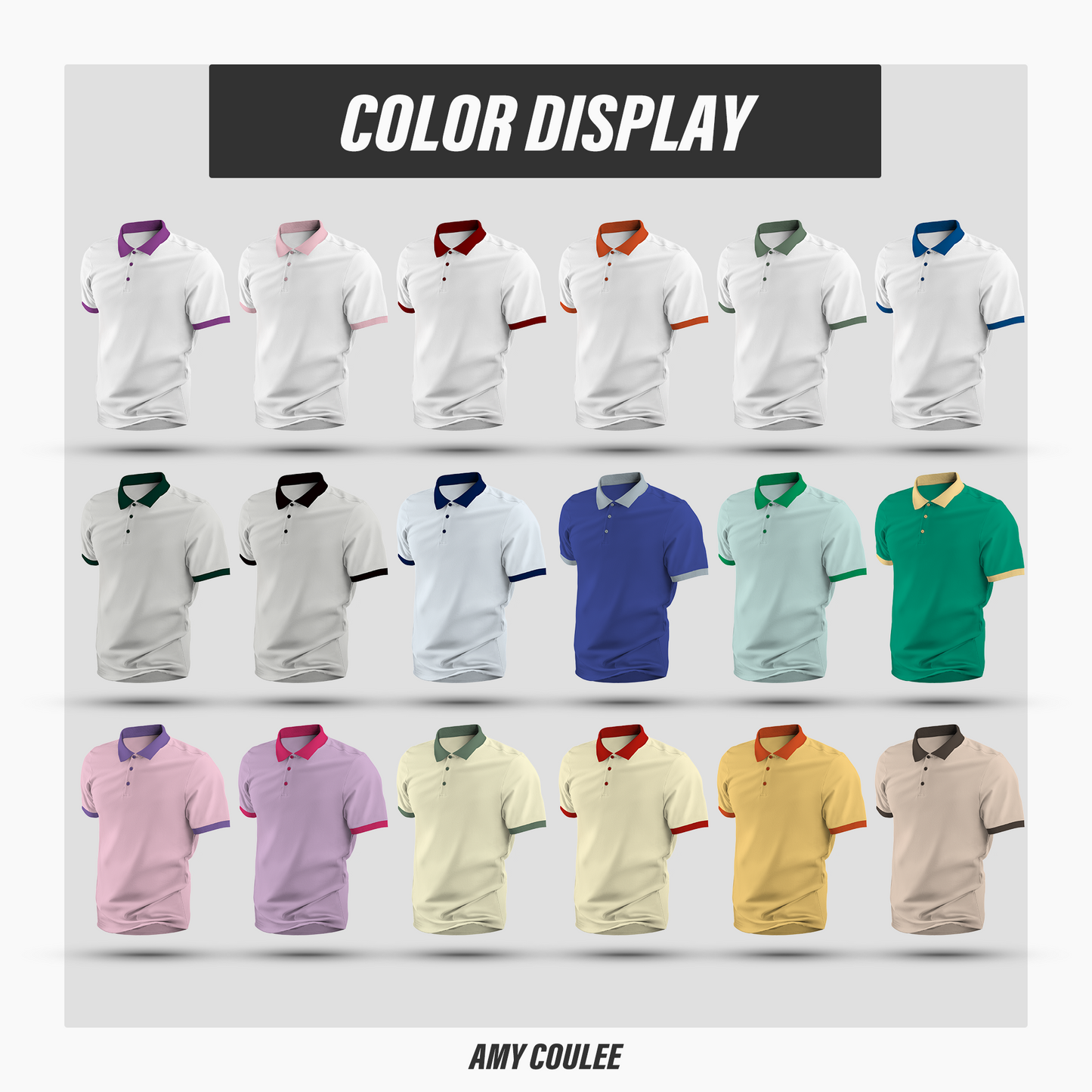 Colorblock Short-sleeved Polo Shirt