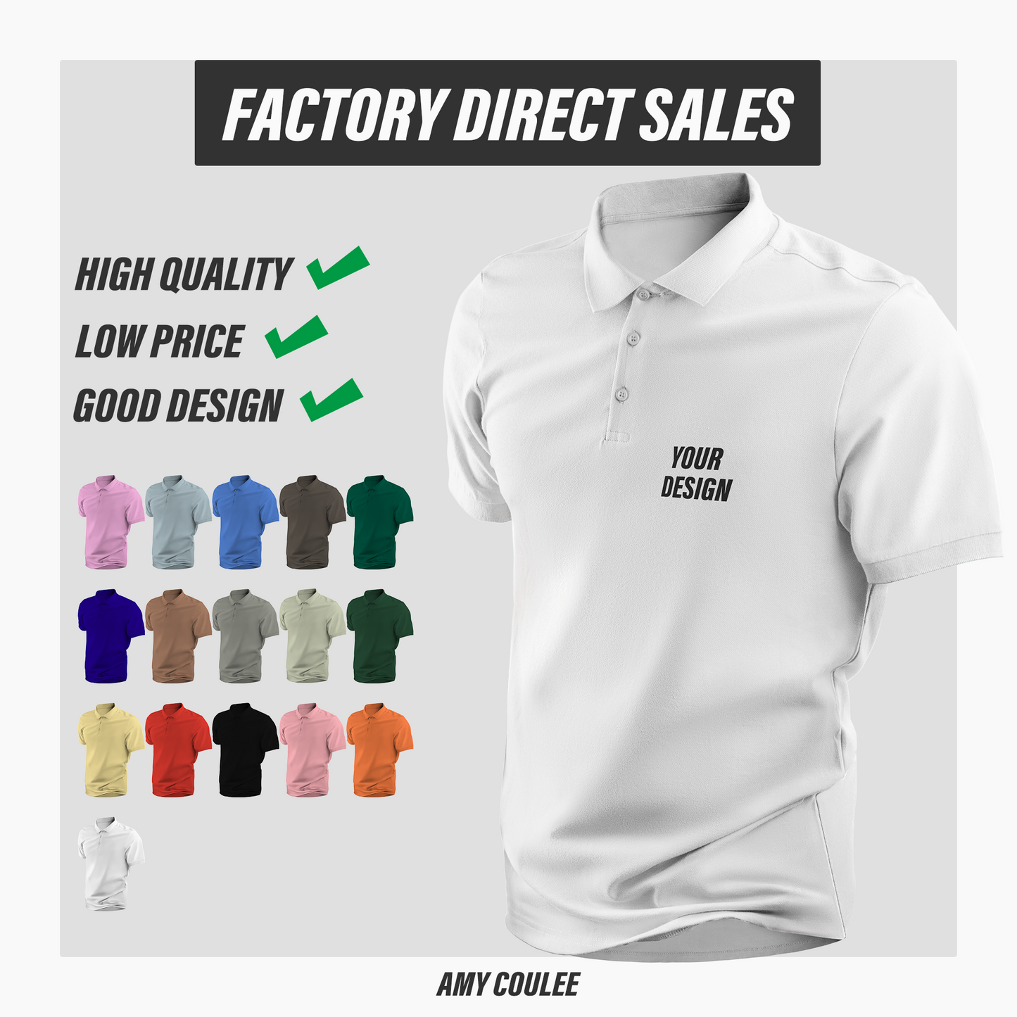 Short-sleeved polo shirt