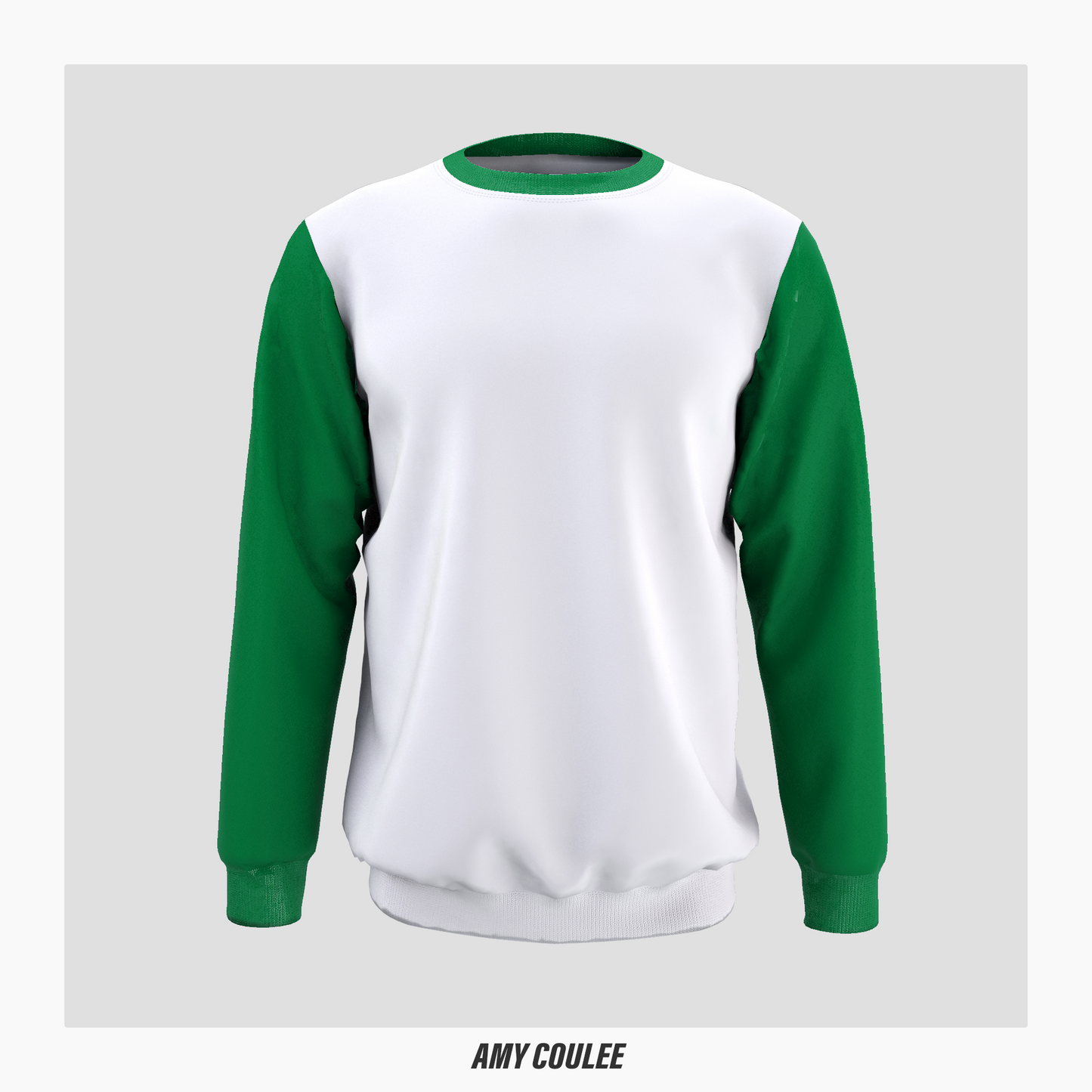 Round neck color block sweatshirt