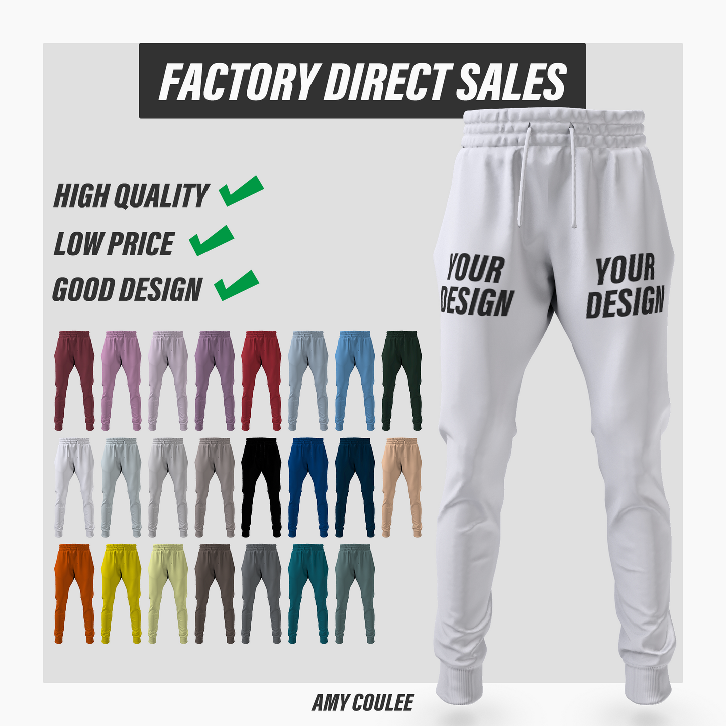 Cotton sports trousers