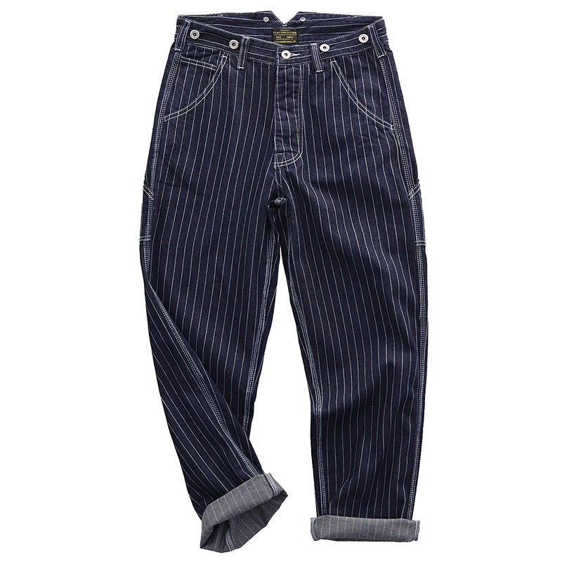 Amekaji Vintage 13.5oz Striped Jeans